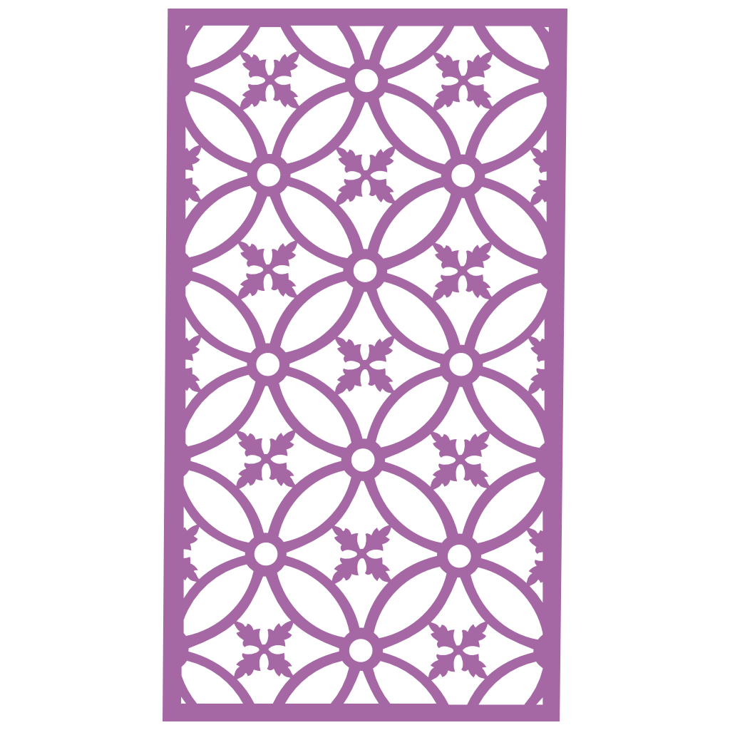 Panel ornamental modular geométrico como acento decorativo en salón