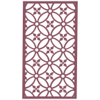 Panel ornamental modular geométrico como acento decorativo en salón