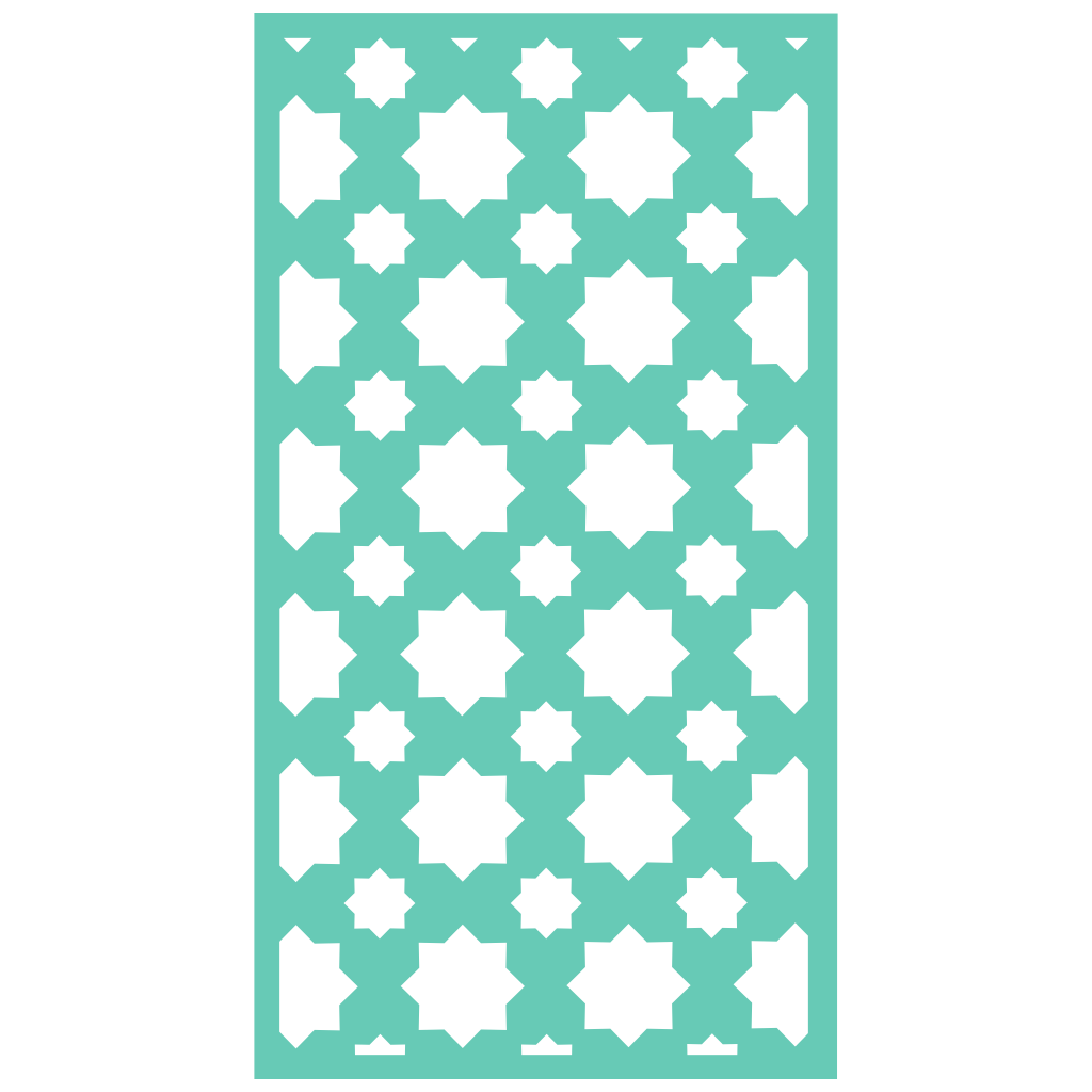 Panel decorativo de madera con patrón geométrico para interiores