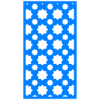 Panel decorativo de madera con patrón geométrico para interiores