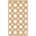 Panel decorativo de madera con patrón geométrico para interiores