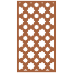 Panel decorativo de madera con patrón geométrico para interiores