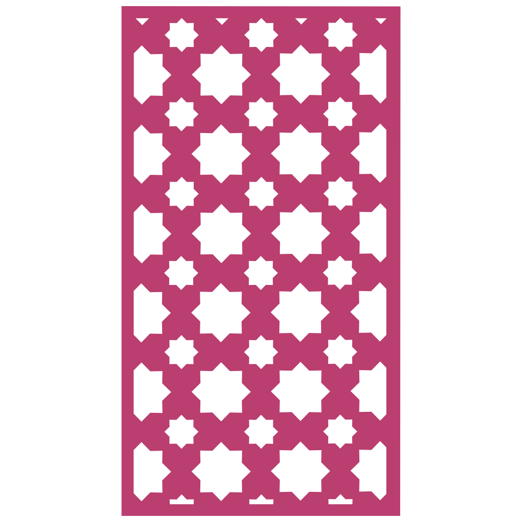 Panel decorativo de madera con patrón geométrico para interiores