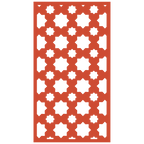 Panel decorativo de madera con patrón geométrico para interiores