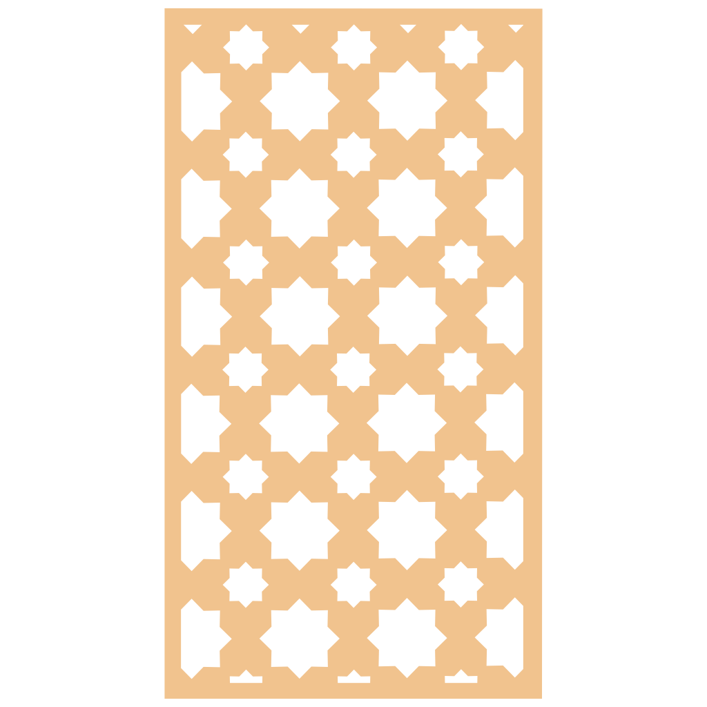 Panel decorativo de madera con patrón geométrico para interiores