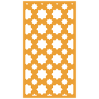 Panel decorativo de madera con patrón geométrico para interiores