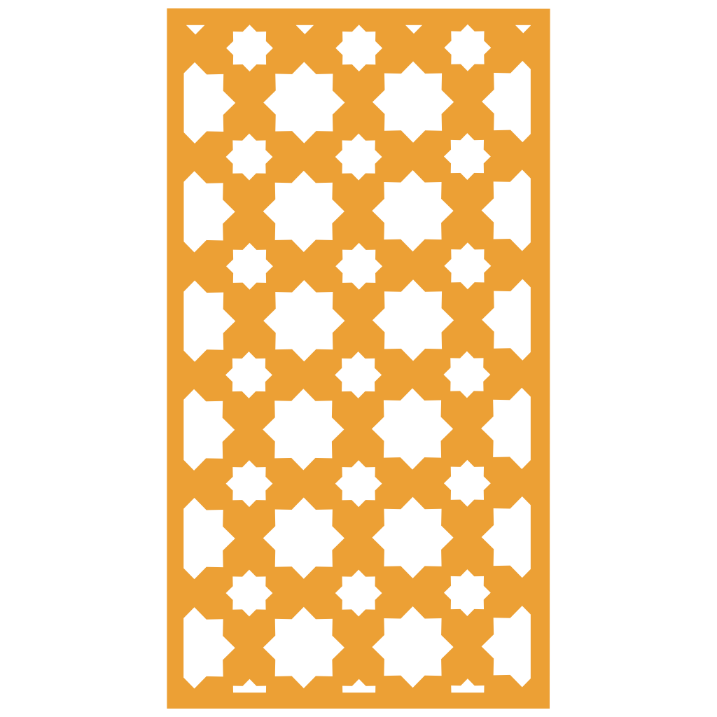 Panel decorativo de madera con patrón geométrico para interiores