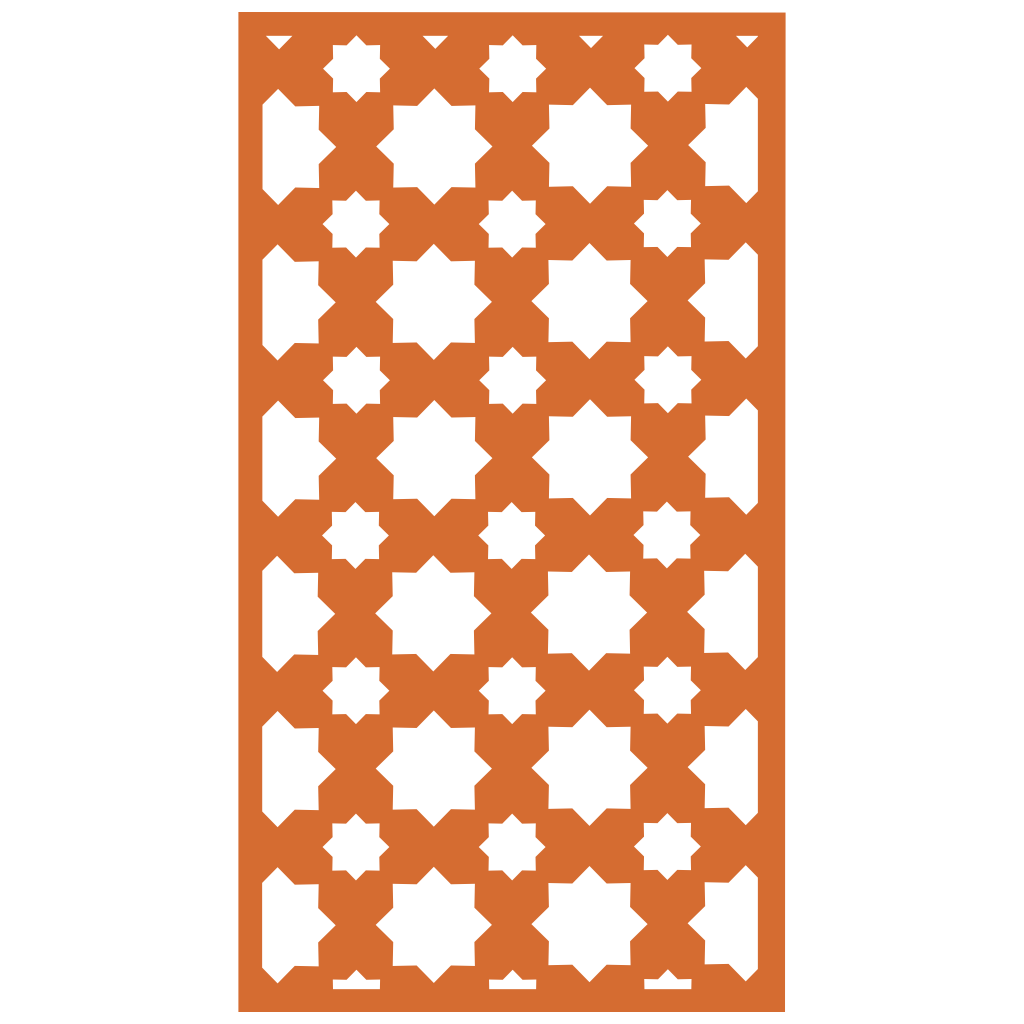 Panel decorativo de madera con patrón geométrico para interiores