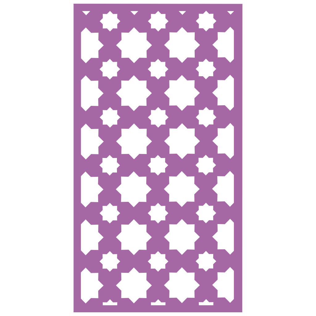 Panel decorativo de madera con patrón geométrico para interiores