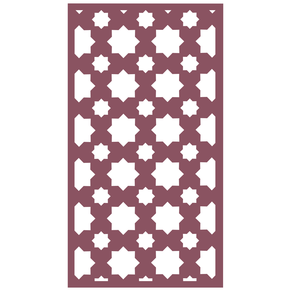 Panel decorativo de madera con patrón geométrico para interiores