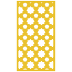 Panel decorativo de madera con patrón geométrico para interiores