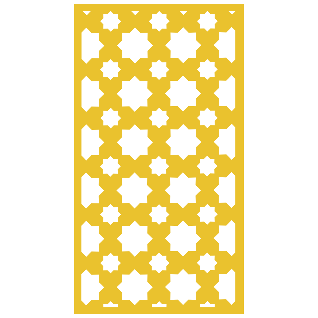 Panel decorativo de madera con patrón geométrico para interiores