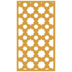 Panel decorativo de madera con patrón geométrico para interiores