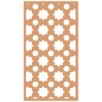 Panel decorativo de madera con patrón geométrico para interiores