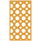 Panel decorativo de madera con patrón geométrico para interiores