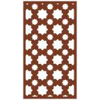 Panel decorativo de madera con patrón geométrico para interiores