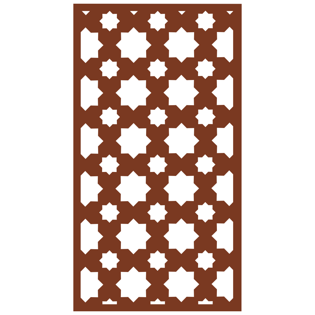 Panel decorativo de madera con patrón geométrico para interiores