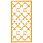 Composición mural con paneles geométricos modulares de diseño moderno