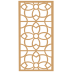 Panel ornamental modular geométrico de madera para decoración de pared interior
