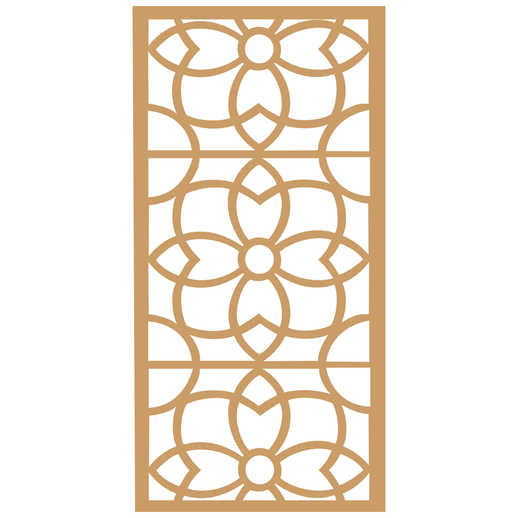 Panel ornamental modular geométrico de madera para decoración de pared interior