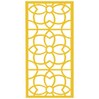 Panel ornamental modular geométrico de madera para decoración de pared interior