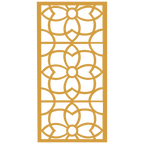 Panel ornamental modular geométrico de madera para decoración de pared interior