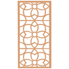 Panel ornamental modular geométrico de madera para decoración de pared interior