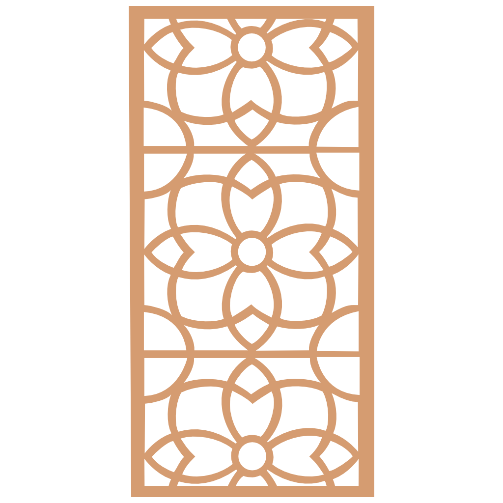 Panel ornamental modular geométrico de madera para decoración de pared interior