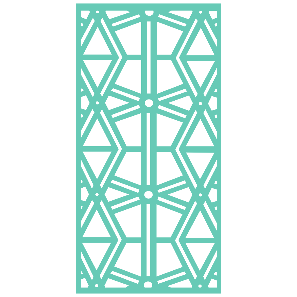 Composición mural con paneles geométricos modulares de diseño moderno