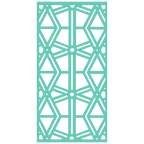 Composición mural con paneles geométricos modulares de diseño moderno