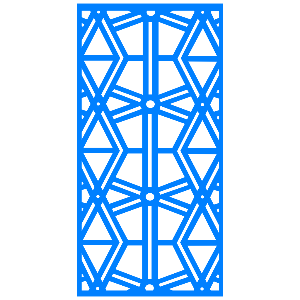 Composición mural con paneles geométricos modulares de diseño moderno