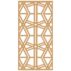 Composición mural con paneles geométricos modulares de diseño moderno