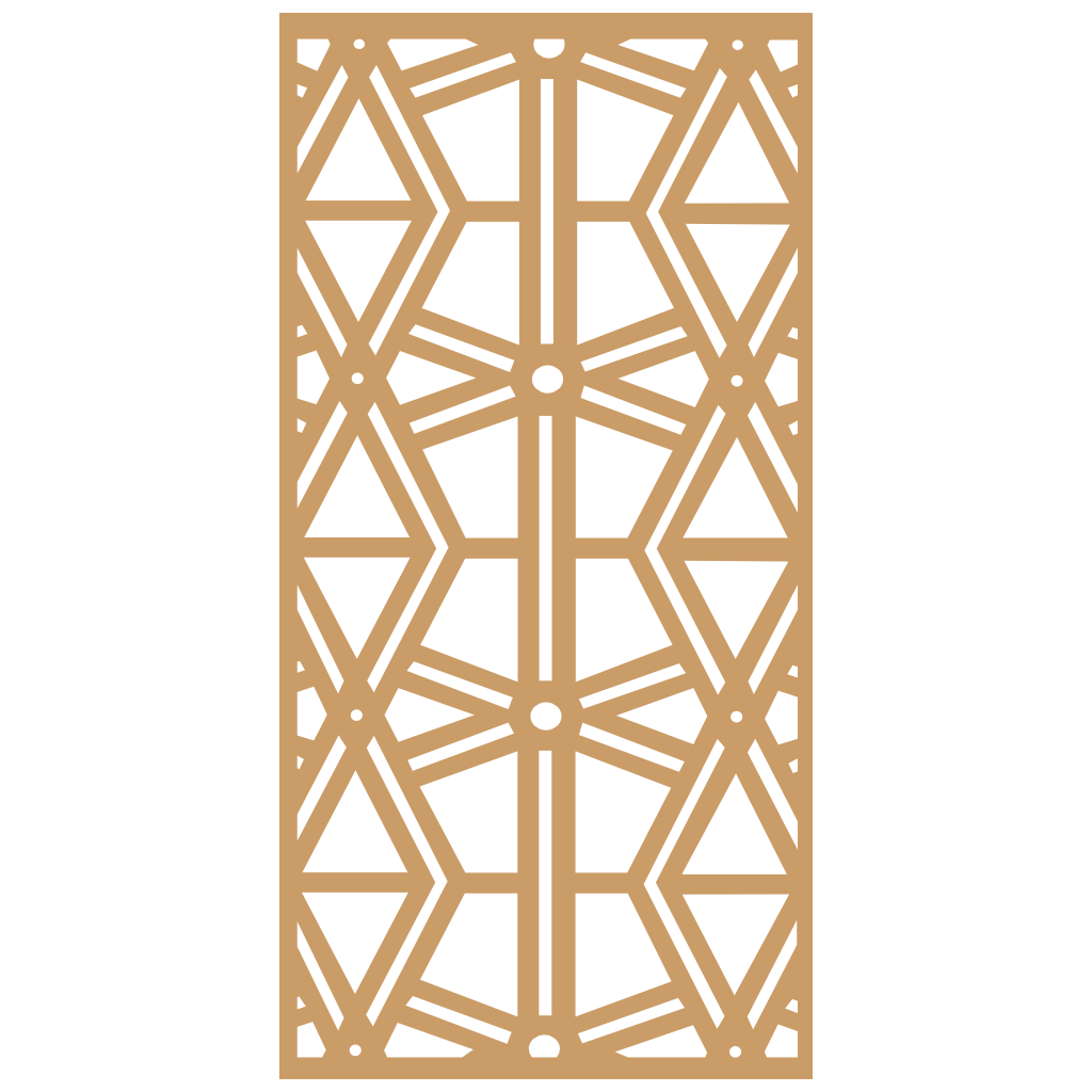 Composición mural con paneles geométricos modulares de diseño moderno
