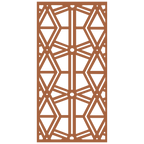 Composición mural con paneles geométricos modulares de diseño moderno