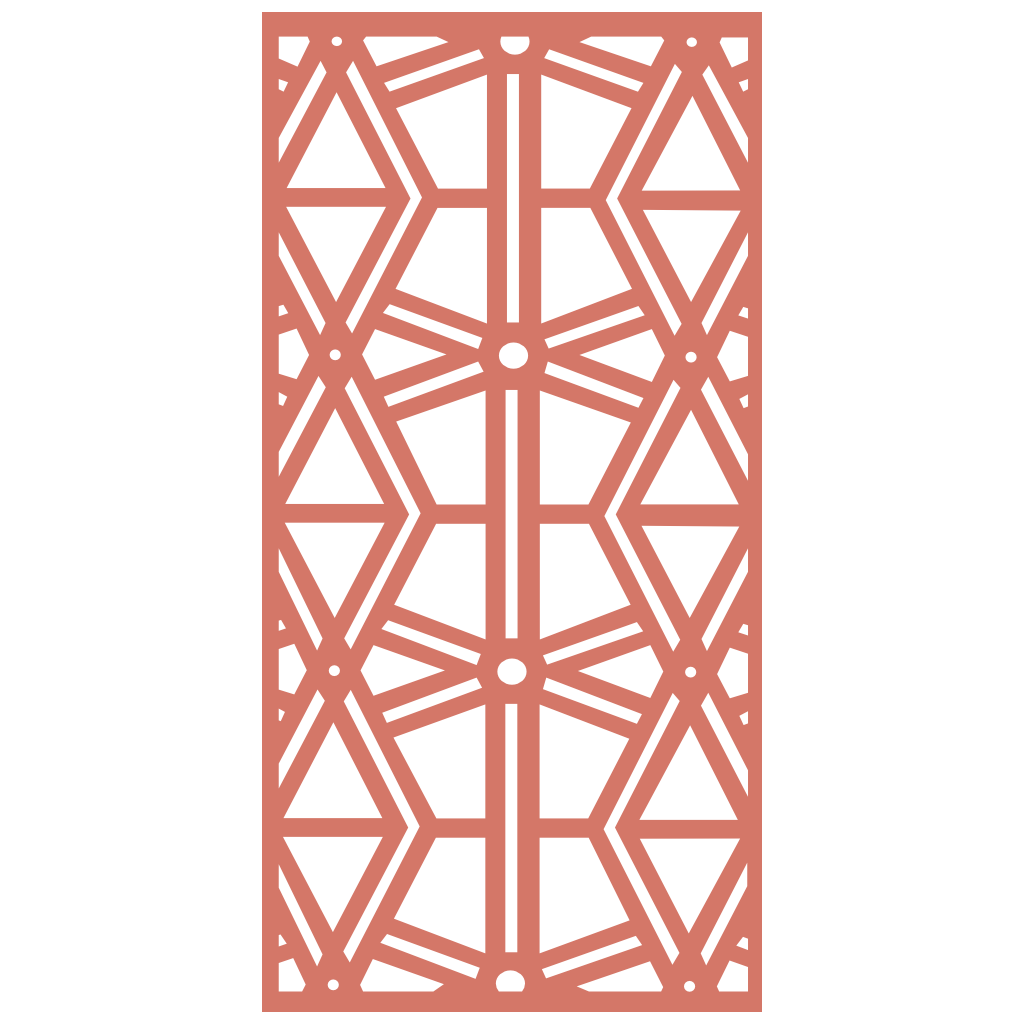 Composición mural con paneles geométricos modulares de diseño moderno