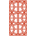 Composición mural con paneles geométricos modulares de diseño moderno