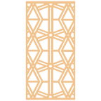 Composición mural con paneles geométricos modulares de diseño moderno