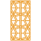 Composición mural con paneles geométricos modulares de diseño moderno