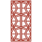 Composición mural con paneles geométricos modulares de diseño moderno