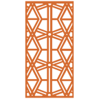 Composición mural con paneles geométricos modulares de diseño moderno