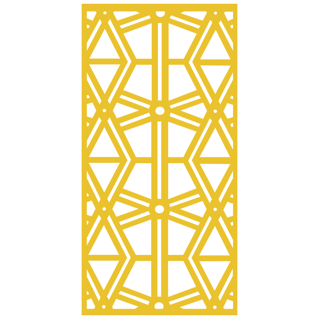 Composición mural con paneles geométricos modulares de diseño moderno