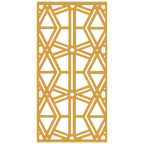 Composición mural con paneles geométricos modulares de diseño moderno