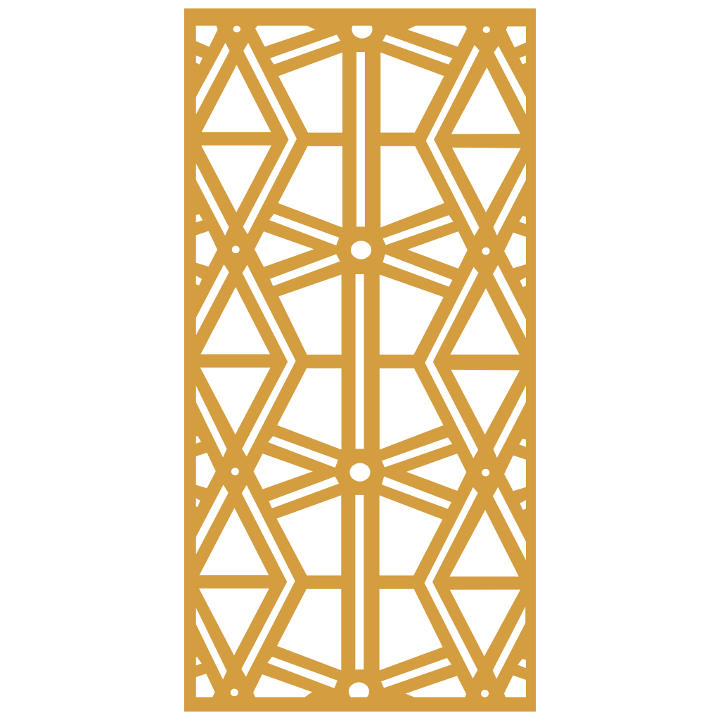 Composición mural con paneles geométricos modulares de diseño moderno