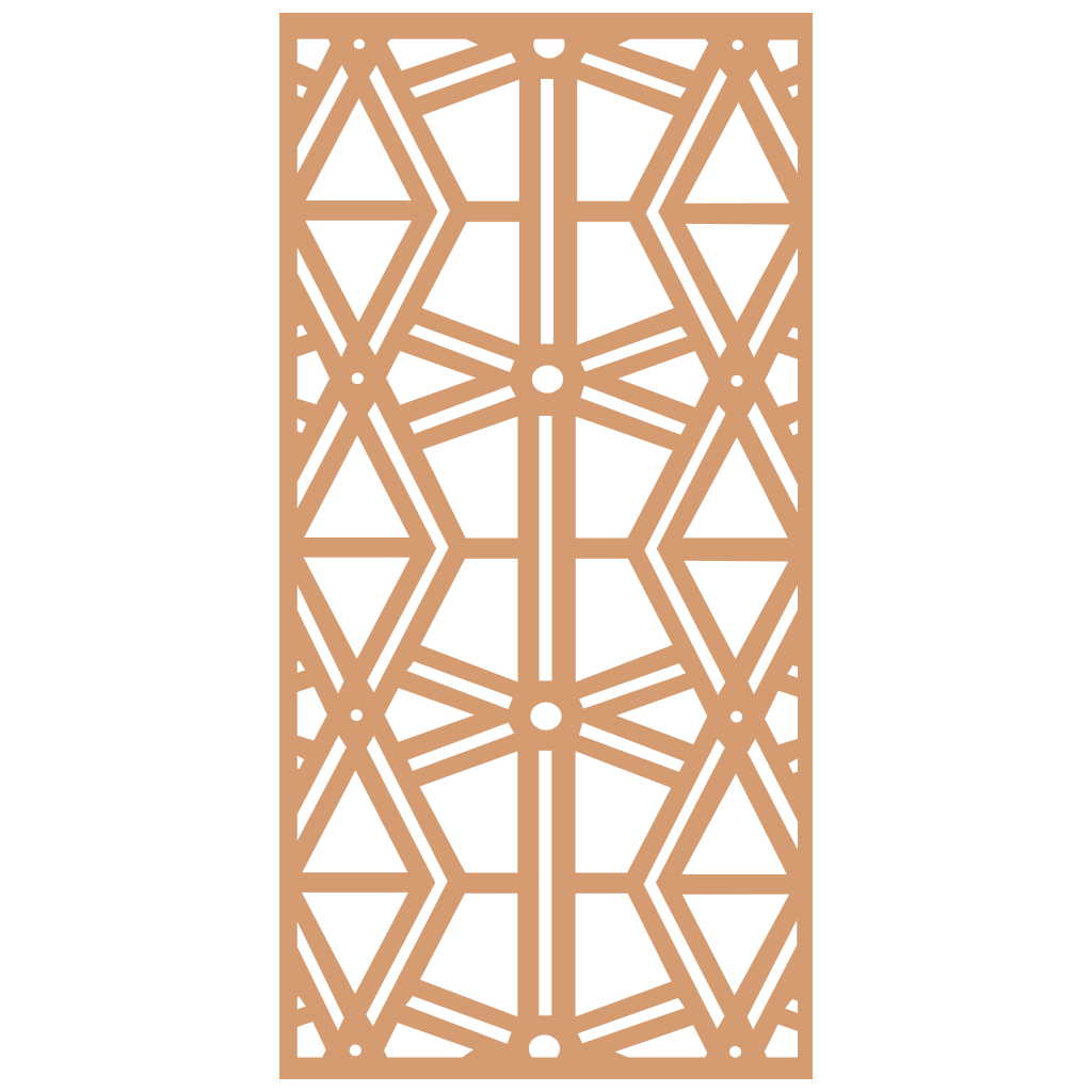 Composición mural con paneles geométricos modulares de diseño moderno