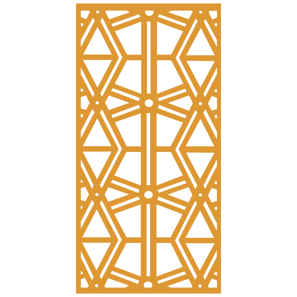 Composición mural con paneles geométricos modulares de diseño moderno