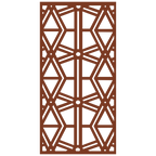 Composición mural con paneles geométricos modulares de diseño moderno