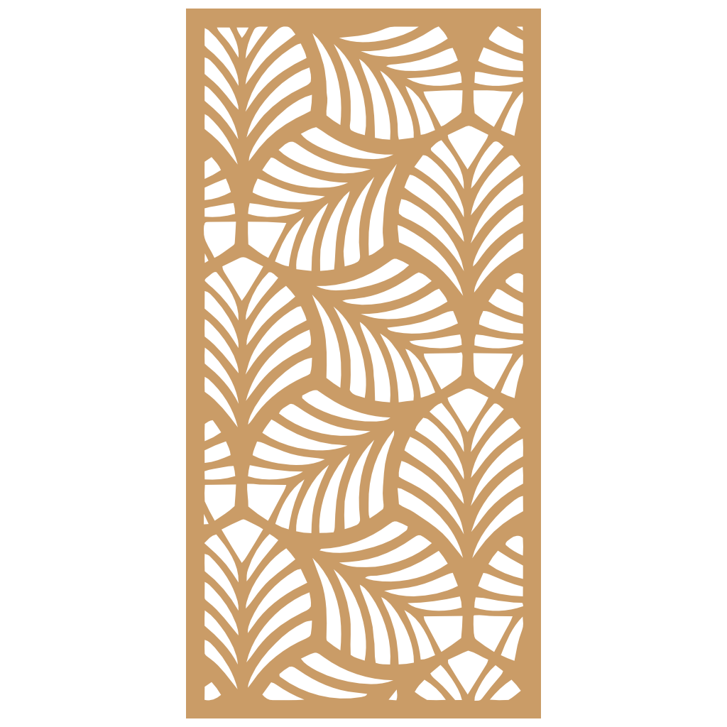 Panel decorativo floral modular para paredes interiores. Diseño elegante con hojas y flores, ideal para decoración moderna y natural.
