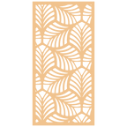 Panel decorativo floral modular para paredes interiores. Diseño elegante con hojas y flores, ideal para decoración moderna y natural.
