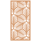 Panel decorativo floral modular para paredes interiores. Diseño elegante con hojas y flores, ideal para decoración moderna y natural.
