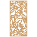 Panel decorativo floral modular para paredes interiores. Diseño elegante con hojas y flores, ideal para decoración moderna y natural.
